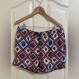 Men’s Nikben Monkey Business Swimming Shorts Beach Resortwear Trunks Mesh Sz L.
